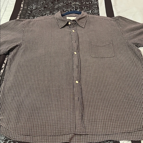 J. Crew Other - J. Crew Men's Black and White Checkered Button Down Shirt, short sleeve, sz XL